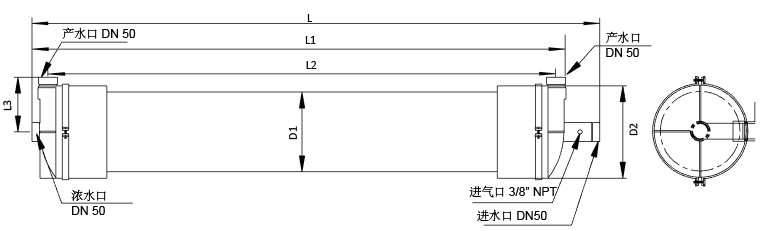 柱式超濾組件規格